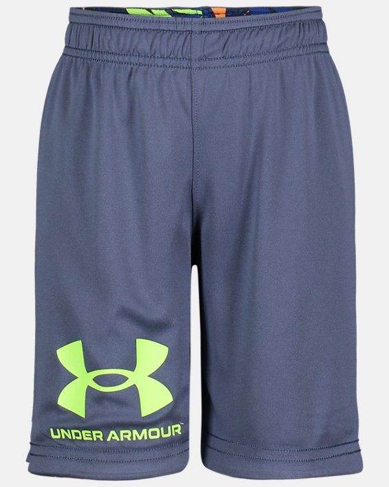 Boys' Pre-School UA Rowdy Bolts Reversible Shorts, Blue, pdpMainDesktop image number 0